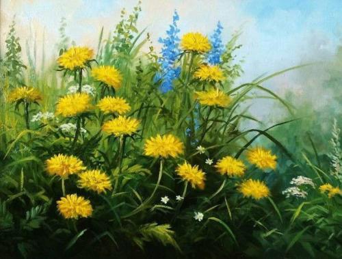 Принт А3 Одуванчики