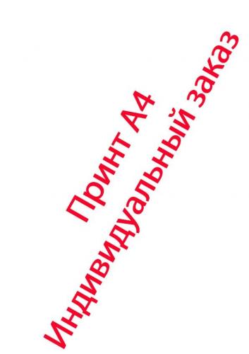 Принт А4 индивидуальный заказ